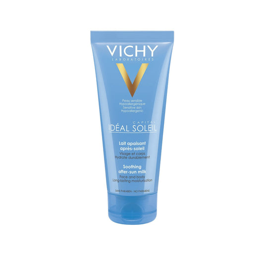 After-Sun Soothing Milk for Face and Body for Sensitive Skin, Moisturizes and Hypoallergenic, VICHY LABORATOIRES