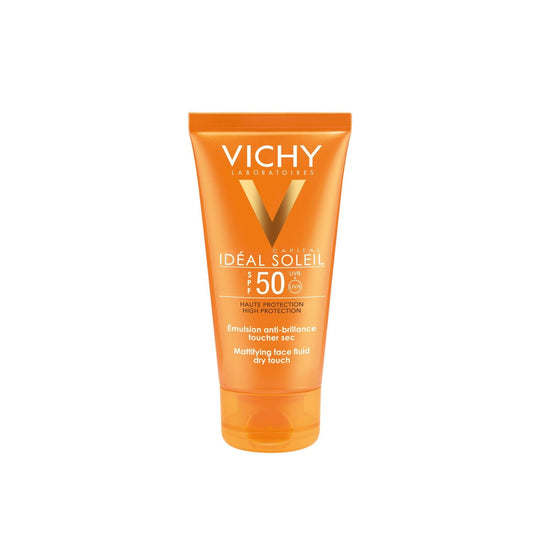Sunscreen Face Emulsion SPF 50+ Dry Touch Anti-Shine Ideal for the Sun VICHY LABORATOIRES