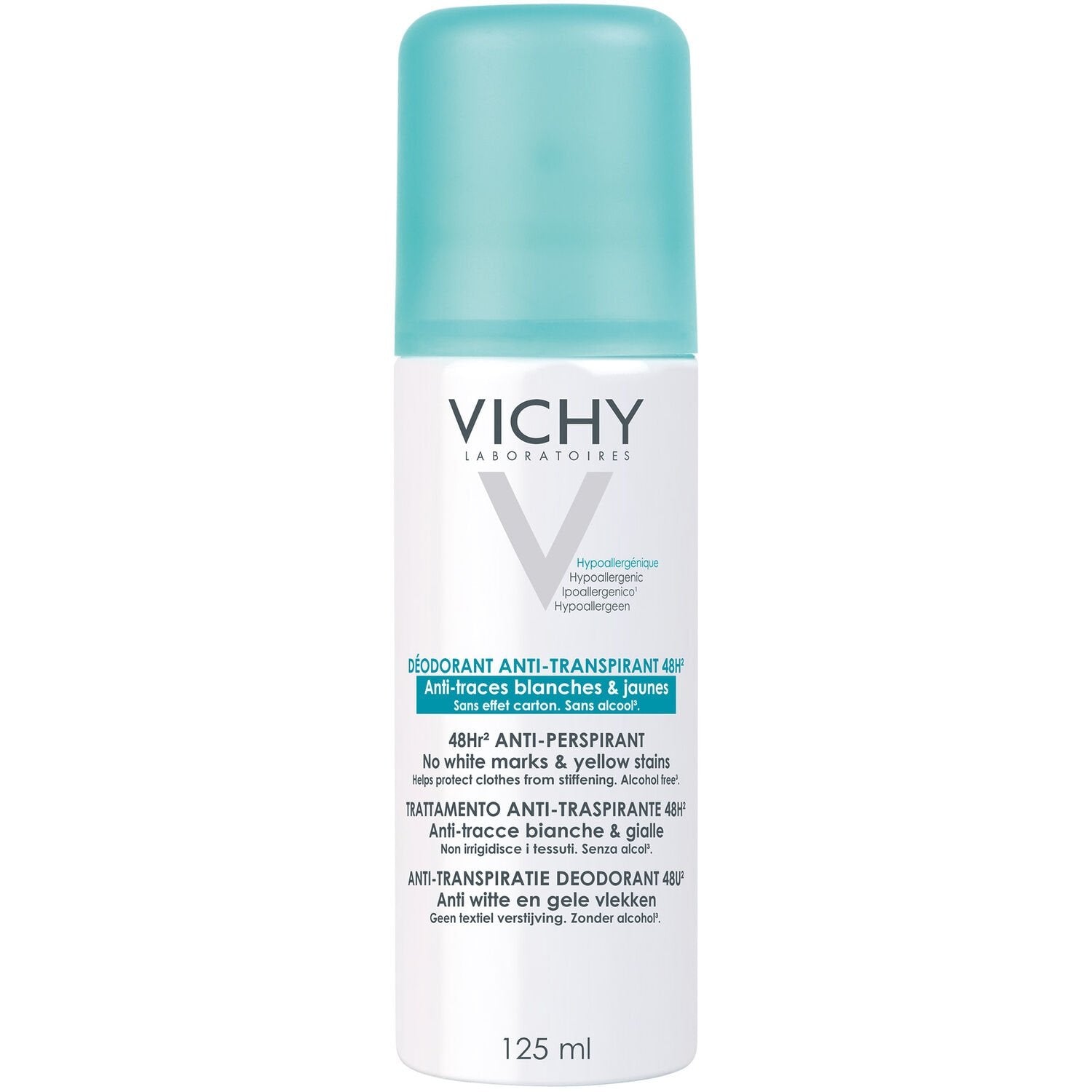 Déodorant Spray Femme Anti-Traces 48h VICHY LABORATOIRES la bombe de 125 ml