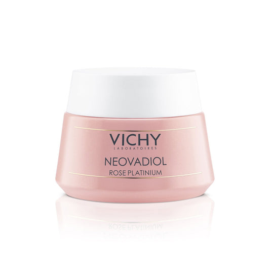 Crème de Jour Rose Platinium Visage Femme Peau Mature 65+ Calcium et Cire d'Abeille VICHY LABORATOIRES le pot de 50mL