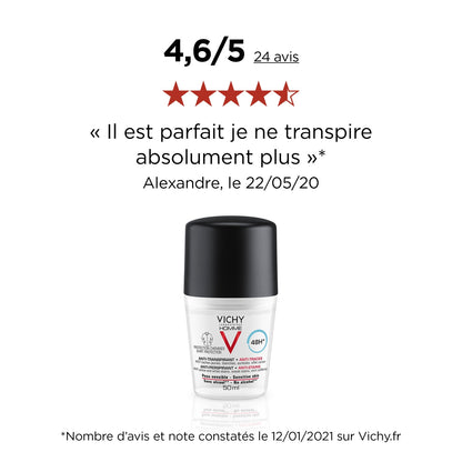 Déodorant Homme 48h Anti-Traces VICHY 