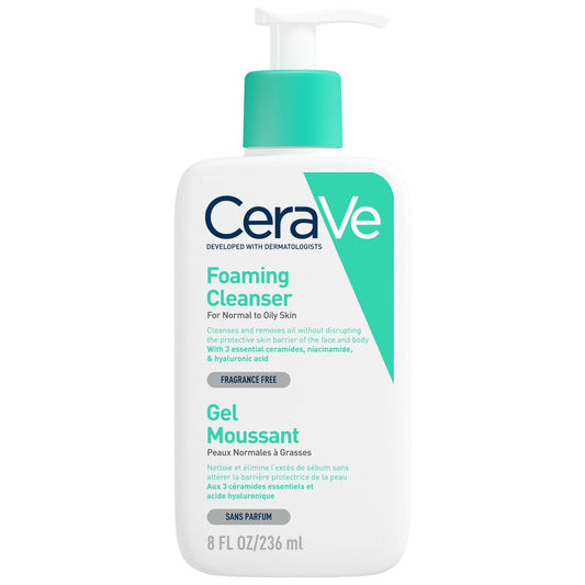 Gel Nettoyant Visage Moussant CERAVE la pompe de 236mL
