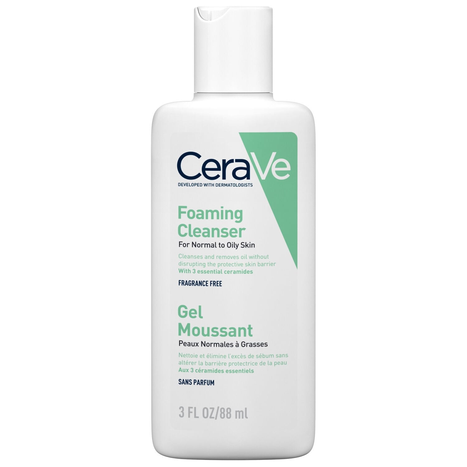 Gel moussant Visage Peau Grasse Nettoie Purifie CERAVE 