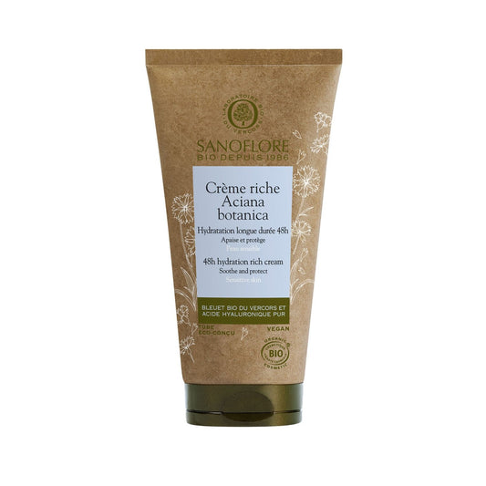 Rich Moisturizing Face Cream for Women Sensitive Skin Aciana Botanica Bio SANOFLORE