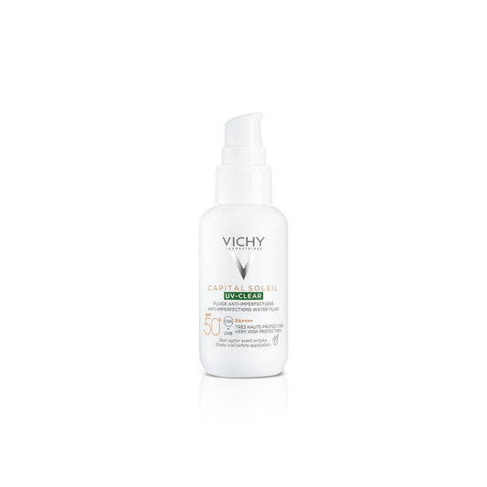 Crème Solaire Fluide Anti-Imperfections Spf 50+ Uv-Clear Capital Soleil VICHY LABORATOIRES le flacon de 40mL