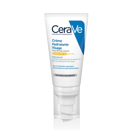 Crème Visage Peau Normale à Sèche Spf 30 Hydratant CERAVE le tube de 52mL