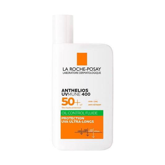 Crème Solaire Visage Spf 50+ Oil Control Fluide Anti-Brillance Peaux Sensibles LA ROCHE-POSAY le flacon de 50mL