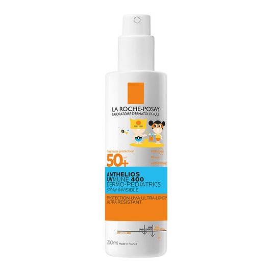 Crème Solaire Enfant Très Haute Protection Spf 50+ Uva Uvb Résistant à l'Eau et au Sable Anthelios Uvmune 400 Dermo-Pediatrics LA ROCHE-POSAY le flacon de 200mL