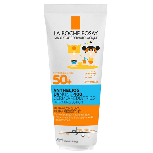 Crème Solaire Enfant Peau Sensible Très Haute Protection Spf 50+ Anti-Uvb Anti-Uva LA ROCHE-POSAY le fLacon de 75mL