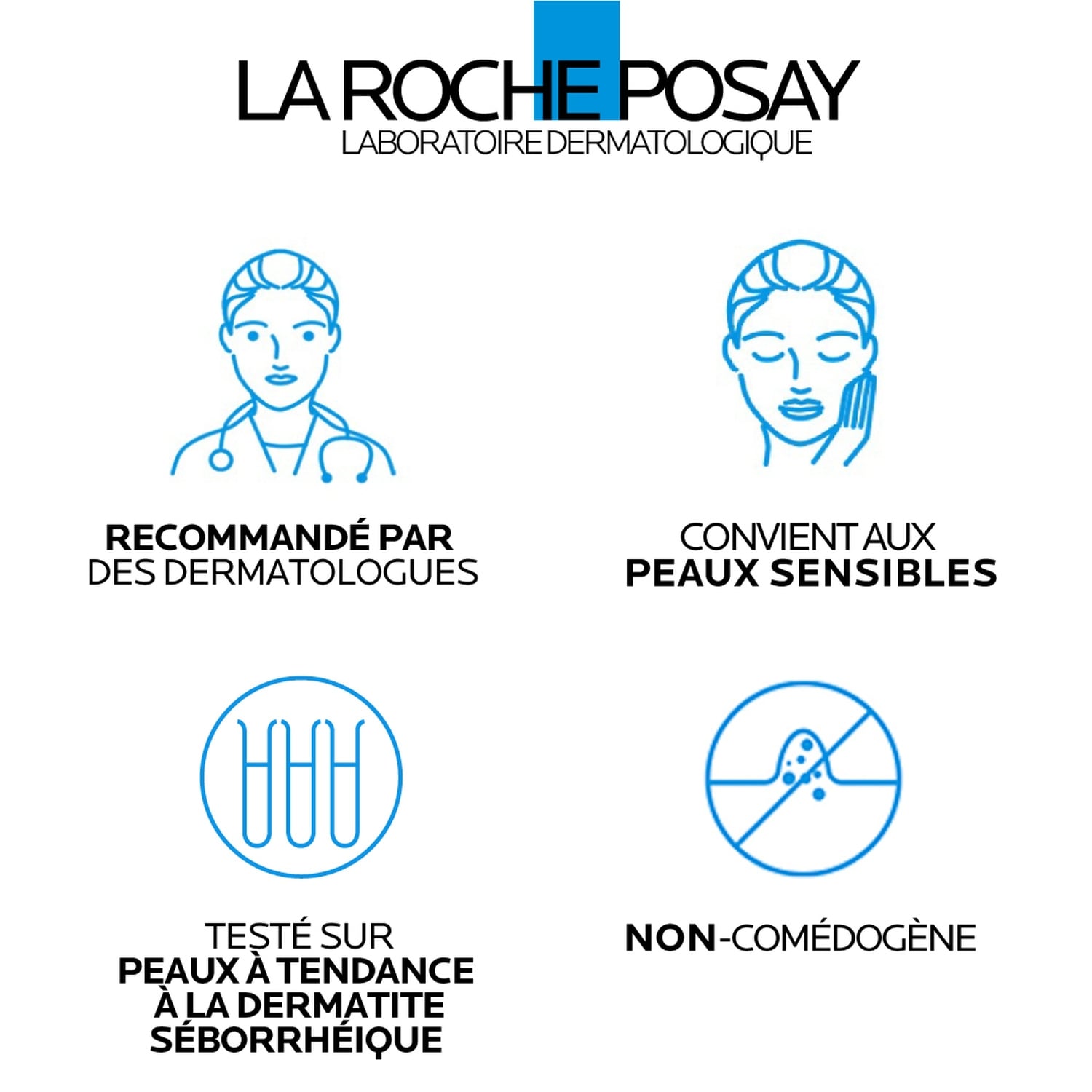 Crème Soin Apaisant Anti-Squames Anti-Rechute Visage Peaux À Tendance À La Dermatite Séborrhéique Concentré Toleriane Kerium DS LA ROCHE-POSAY 