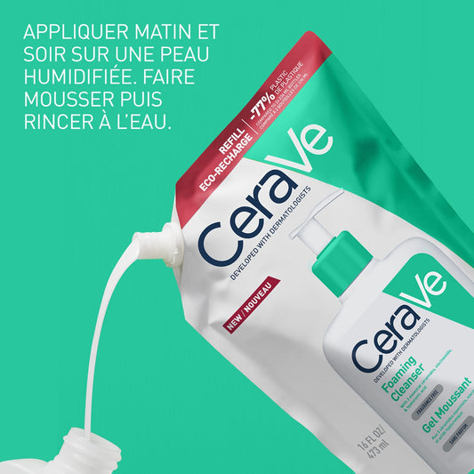 CERAVE Face and Body Foaming Gel for Normal to Oily Skin