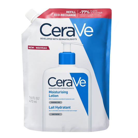 Lait Hydratant Visage et Corps Peaux Sèches CERAVE la recharge de 473ml
