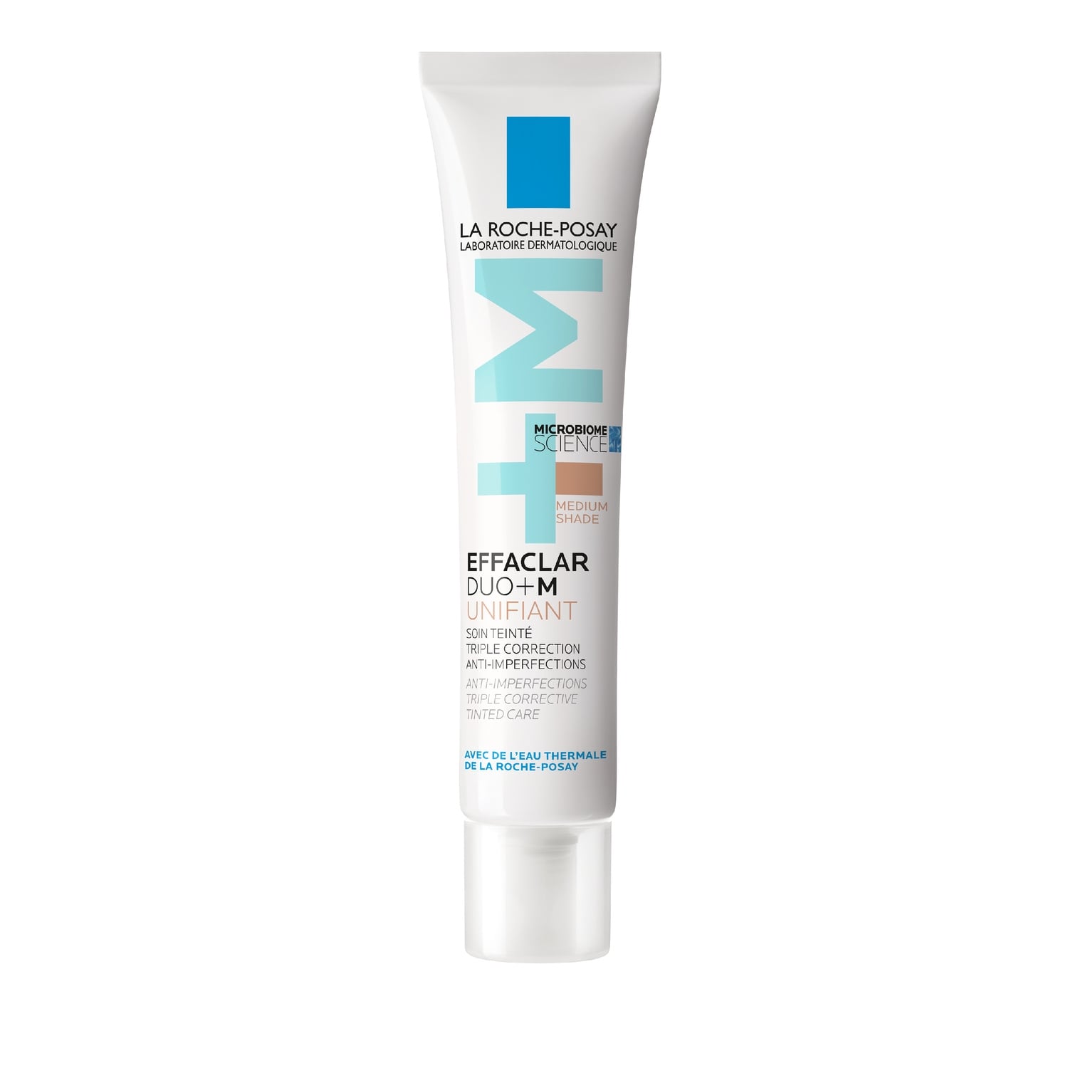 Soin Teinté Triple Correction Anti-Imperfections Unifiant Peaux Sensibles Teinte Medium Microbiome Science Effaclar Duo+M LA ROCHE-POSAY 