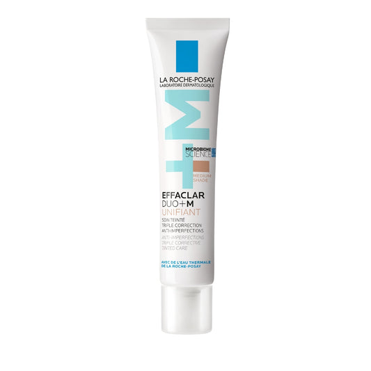 Soin Teinté Triple Correction Anti-Imperfections Unifiant Peaux Sensibles Teinte Medium Microbiome Science Effaclar Duo+M LA ROCHE-POSAY 