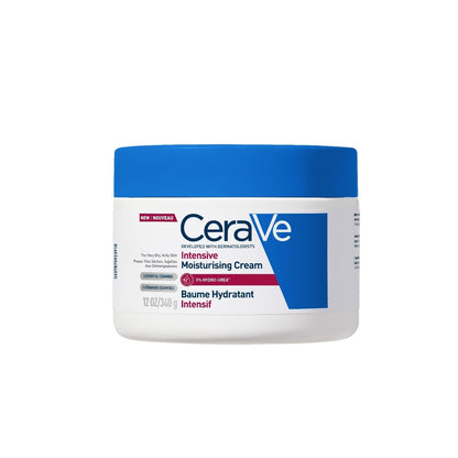Baume Hydratant Intensif Visage Corps Peaux Très Sèches Sujettes aux Démangeaisons Hydro-Urea 5% Céramides Essentiels Hypoallergénique Sans Parfum CERAVE 