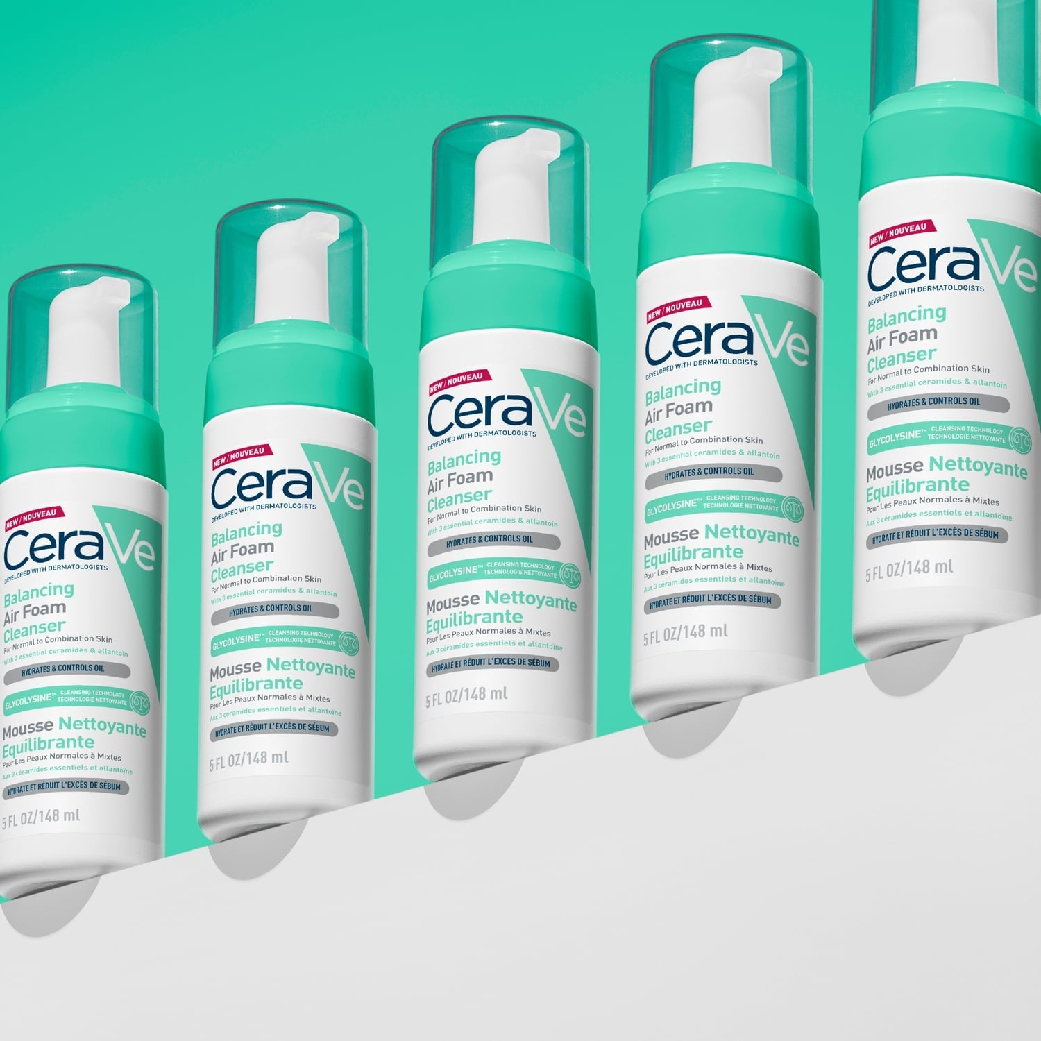Mousse Nettoyante Équilibrante Pour Peaux Normales à Mixtes Aux 3 Céramides Essentiels Et Allantoïne Hydrate Et Réduit L'Excès De Sébum CERAVE 