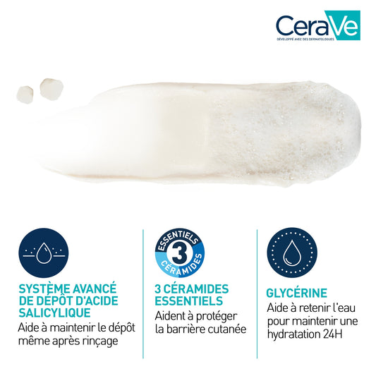 Créme Argile-Moussante Nettoyante Visage Peaux à Tendance Acnélique CERAVE 