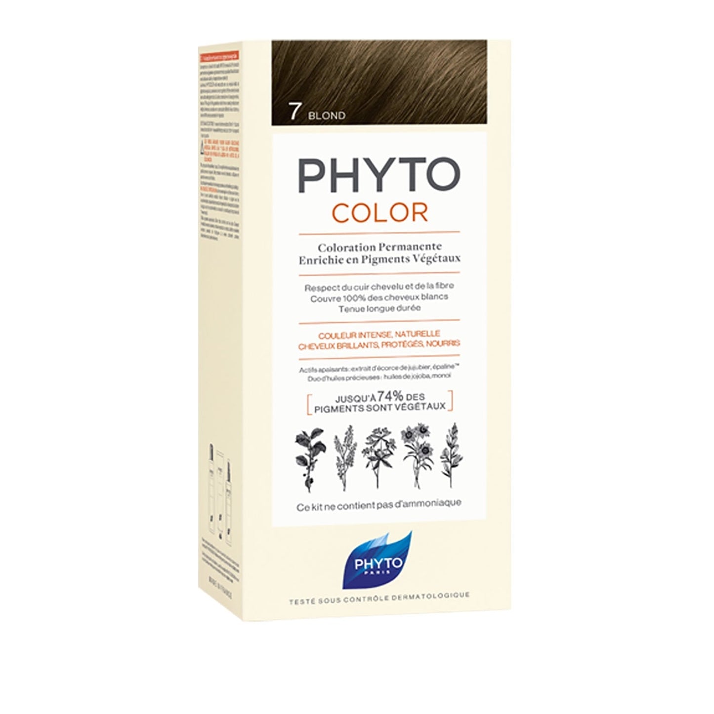 Coloration Permanente 7 Blond Sans Ammoniaque Longue Durée Color PHYTO 
