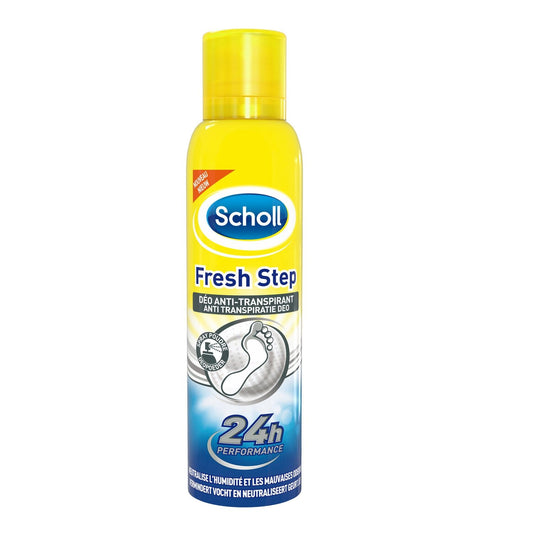 Déodorant Pieds Poudre Fraîcheur 24h Fresh Step SCHOLL le spray