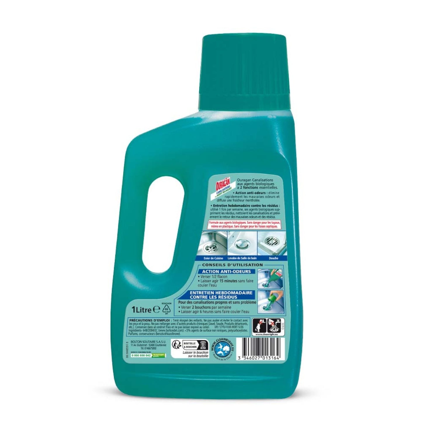 Abflussreiniger mit biologischen Wirkstoffen Menthol HURRICANE