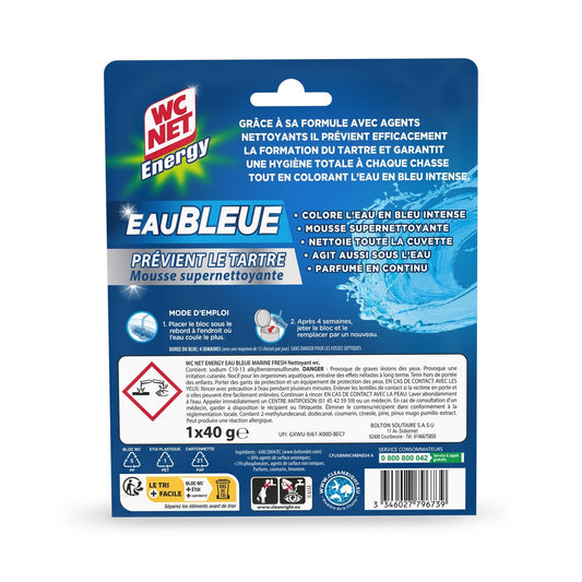 Bloc Wc Mousse Super Nettoyante Marine Fresh Energy WC NET