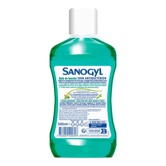 Bain de Bouche Soin Antibactérien SANOGYL