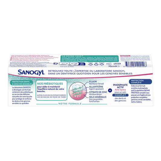 Dentifrice Gencives Biome Protège Prébiotiques SANOGYL