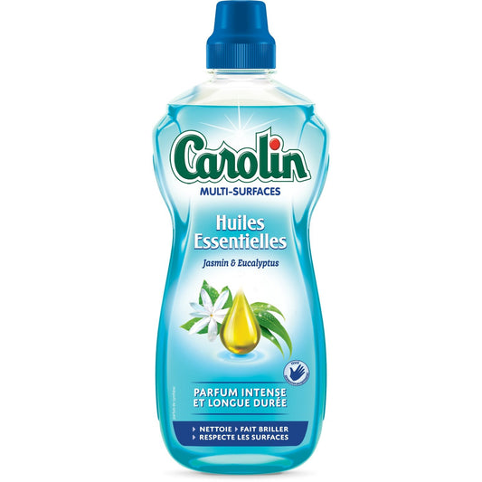 Nettoyant Ménager Multi-Surfaces Parfum Jasmin Eucalyptus Huiles Essentielles CAROLIN