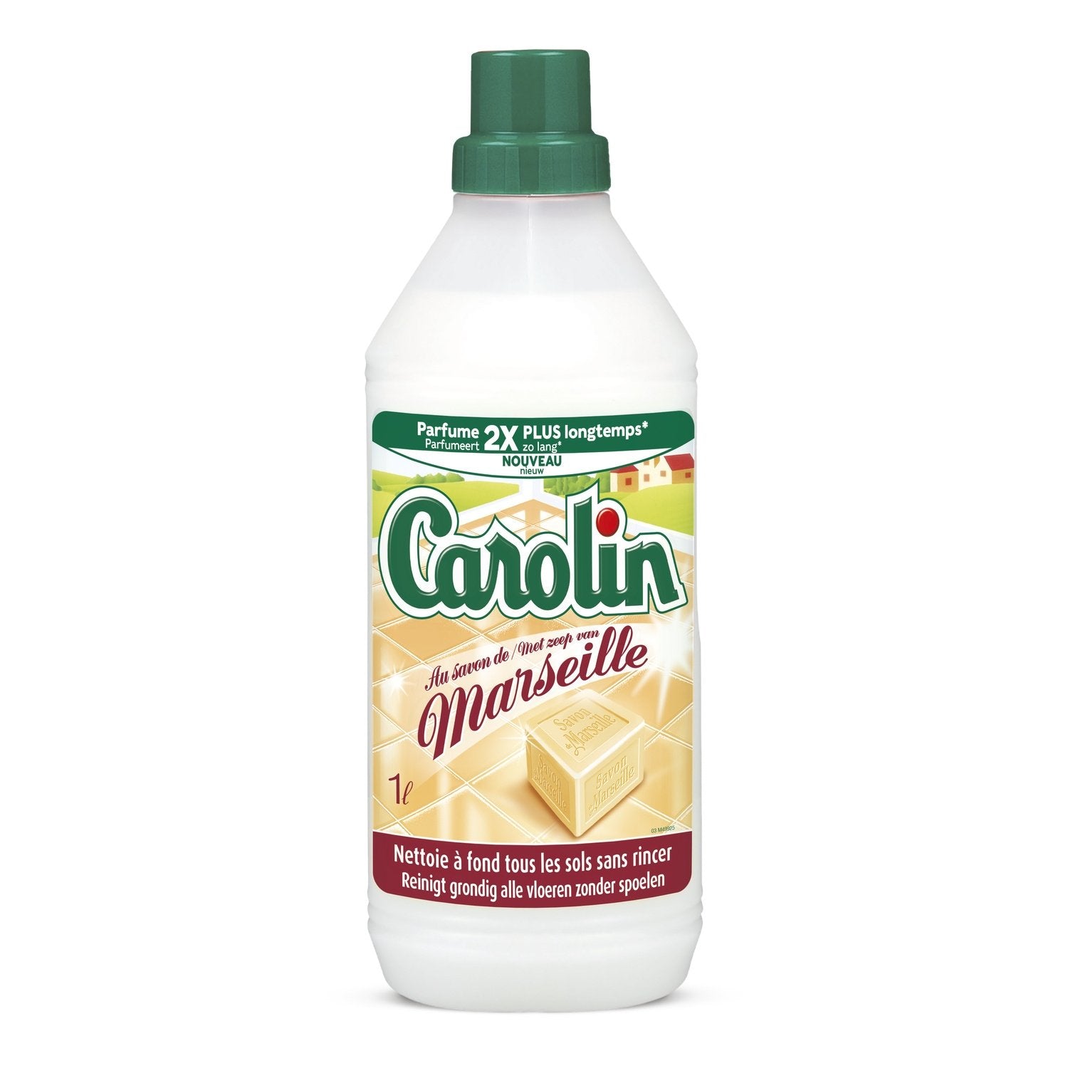 Nettoyant Sol Savon de Marseille CAROLIN la bouteille de 1L