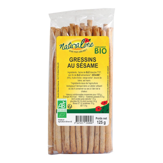 NATURALINE Organic Sesame Breadsticks