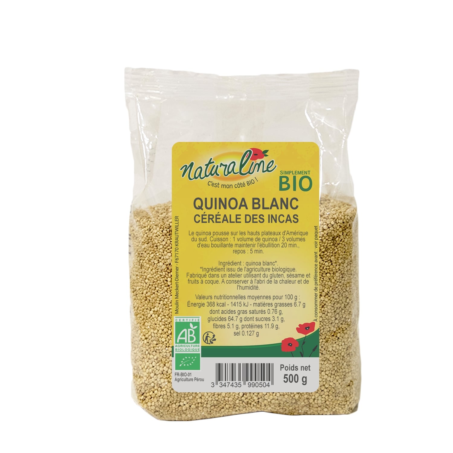 Quinoa bio blanc NATURALINE 