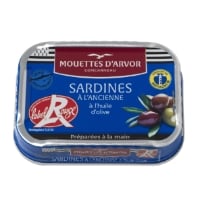 Sardines à l'Ancienne à l'Huile d'Olive LES MOUETTES D'ARVOR la boite de 115g