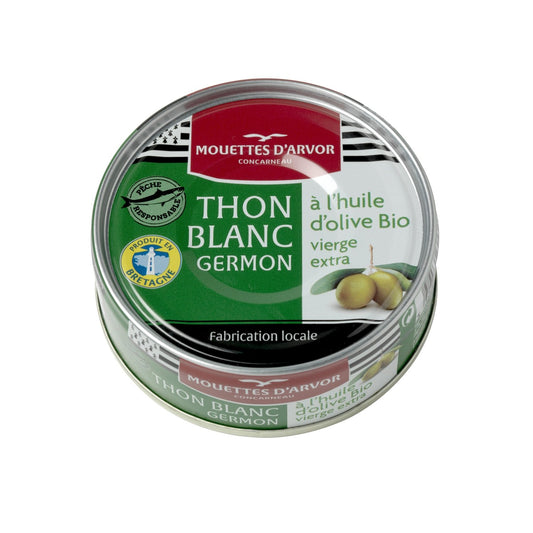 Thon Blanc Germon à l'Huile d'Olive Bio LES MOUETTES D'ARVOR