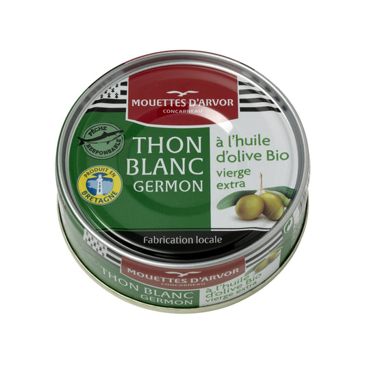 Thon Blanc Germon à l'Huile d'Olive Bio LES MOUETTES D'ARVOR