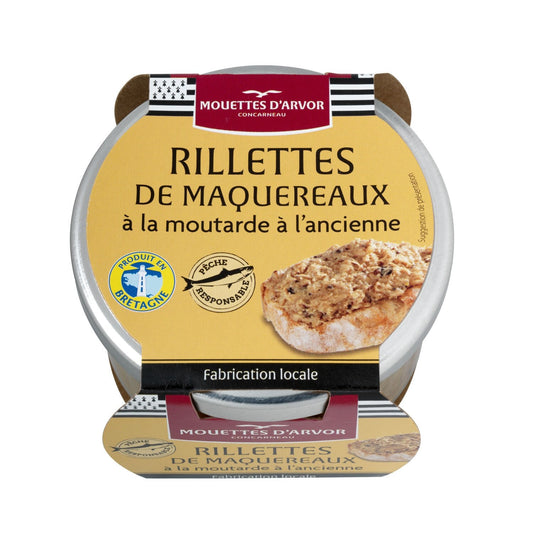 Rillettes de Maquereaux à la Moutarde à l'Ancienne LES MOUETTES D'ARVOR le bocal de 125g