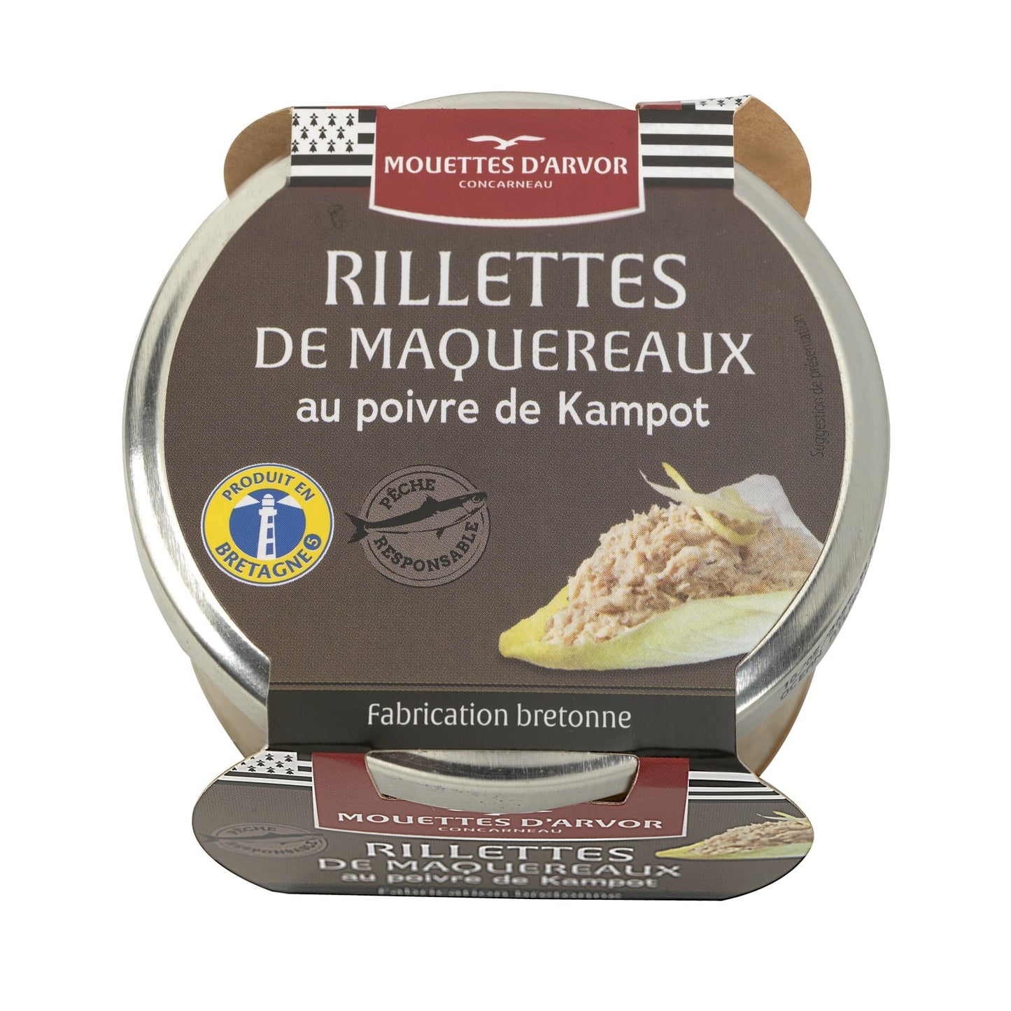 Rillettes de Maquereaux au Poivre de Kampot MOUETTES D'ARVOR 