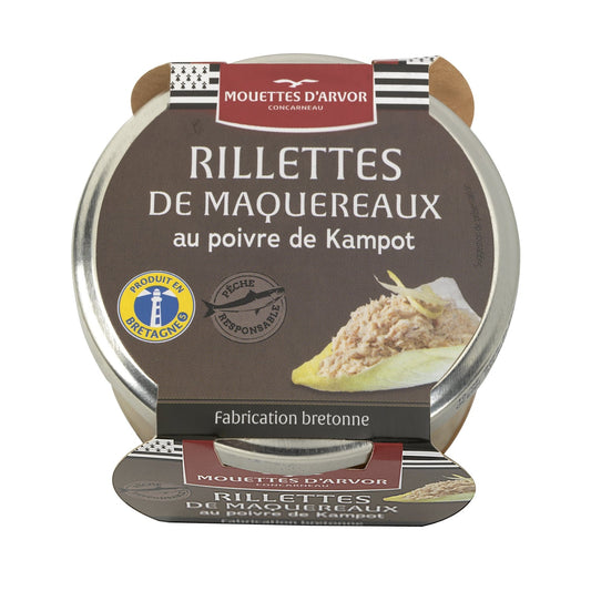 Rillettes de Maquereaux au Poivre de Kampot MOUETTES D'ARVOR 
