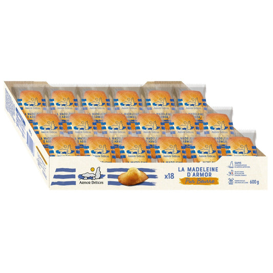 Madeleines Pur Beurre ARMOR DELICES la boite de 600g