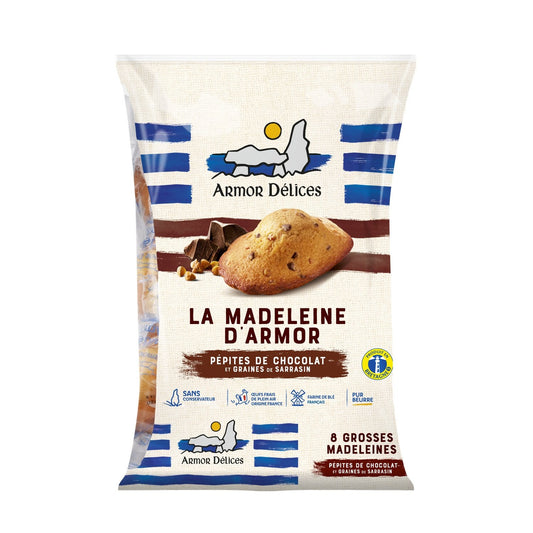 Madeleines aux Pépites de Chocolat et Sarrasin ARMOR DELICES