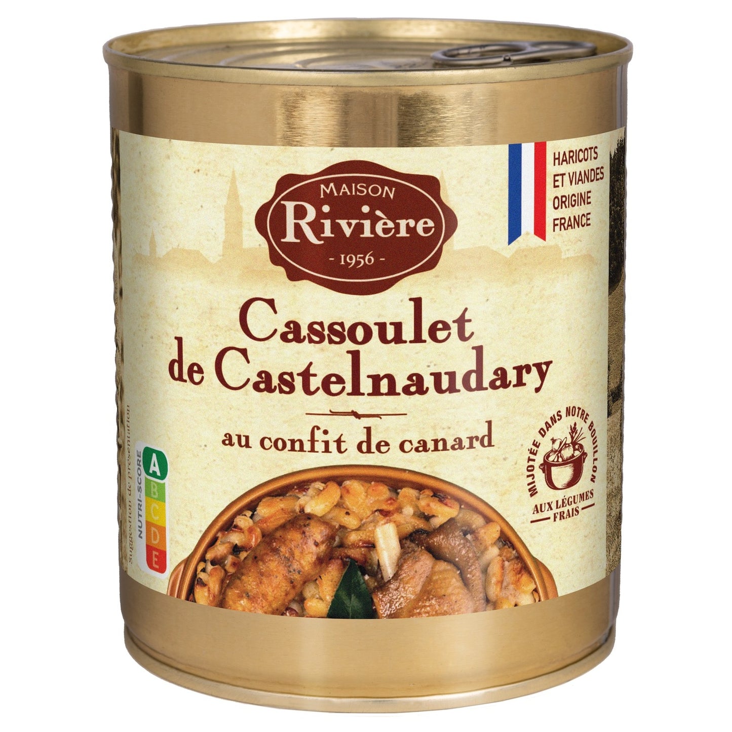 Plat cuisiné cassoulet confit canard MAISON RIVIERE 