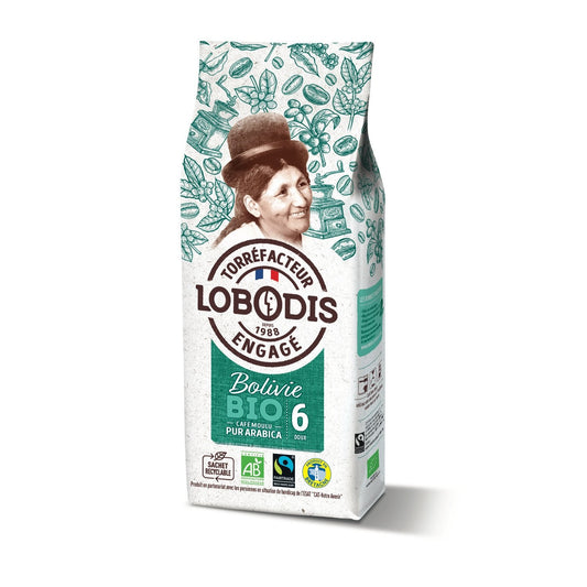 Organic Ground Coffee Bolivia Villa Oriente Pure Arabica LOBODIS