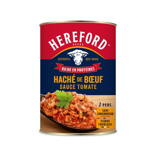 Sauce Tomate Haché de Bœuf HEREFORD la boite de 400g