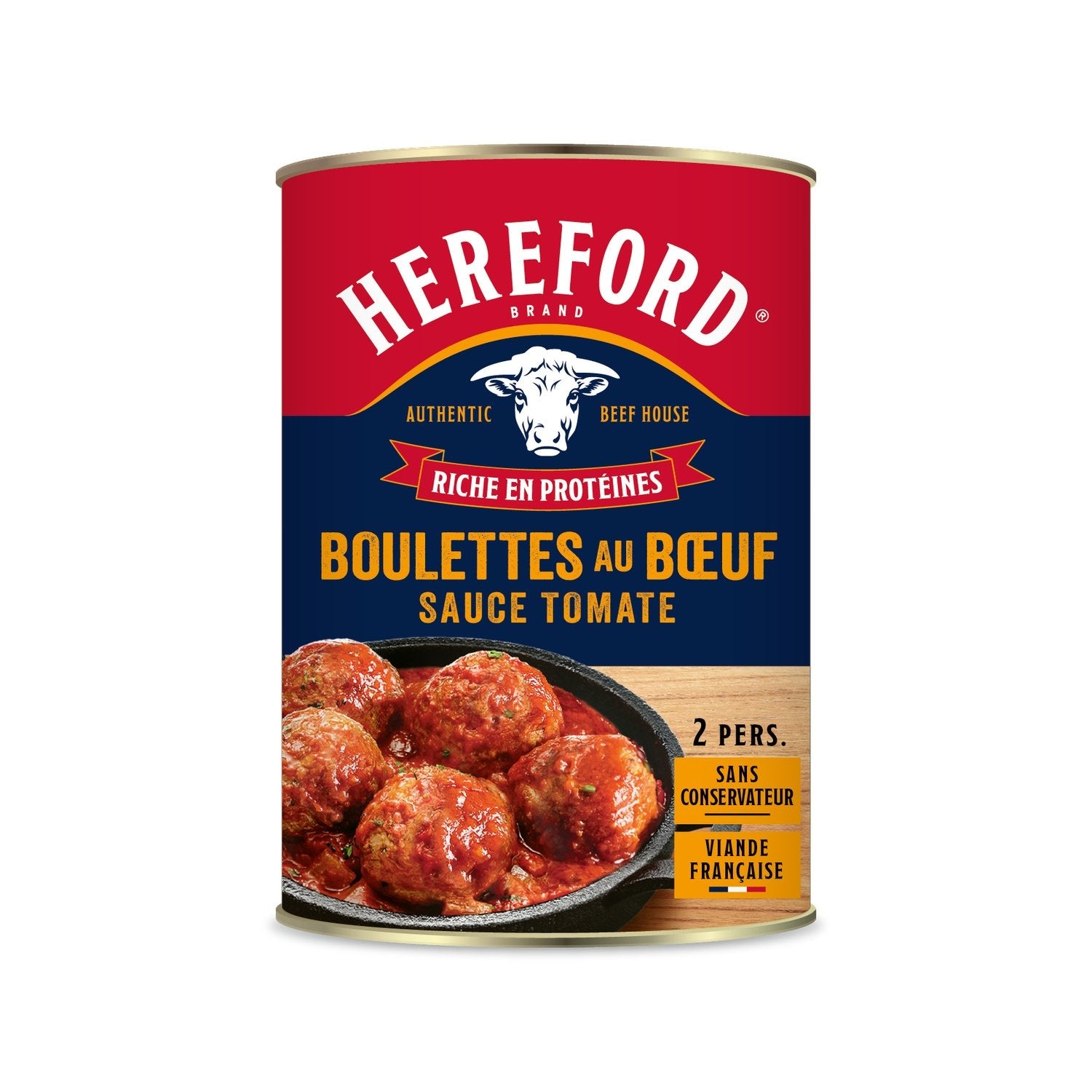 Sauce Tomate Boulette de Bœuf HEREFORD la boite de 400g