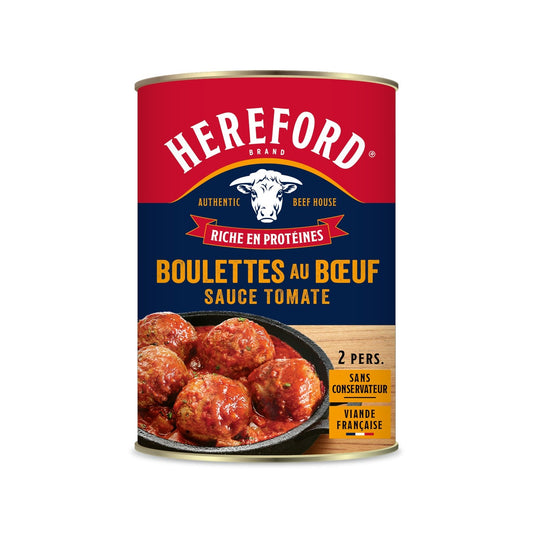 Sauce Tomate Boulette de Bœuf HEREFORD la boite de 400g