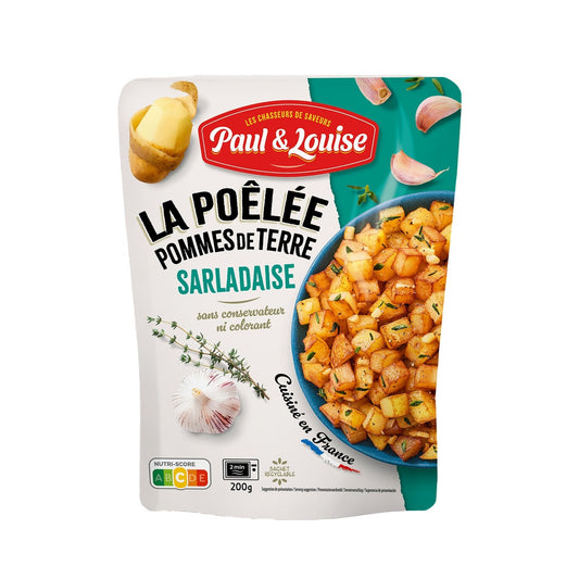 Poêlée de Pomme de Terre Sarladaise Paul & LOUISE la barquette de 200g