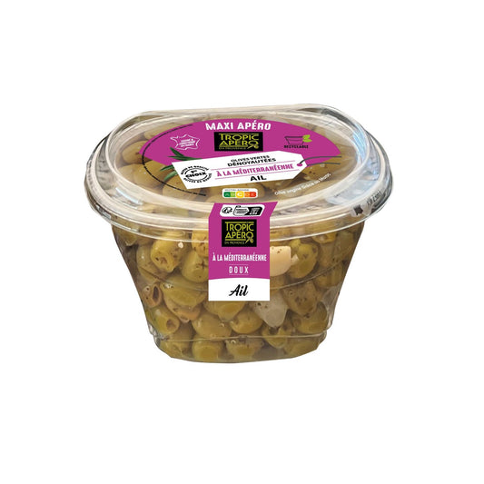 Pitted Green Olives Mediterranean Style TROPIC APERO