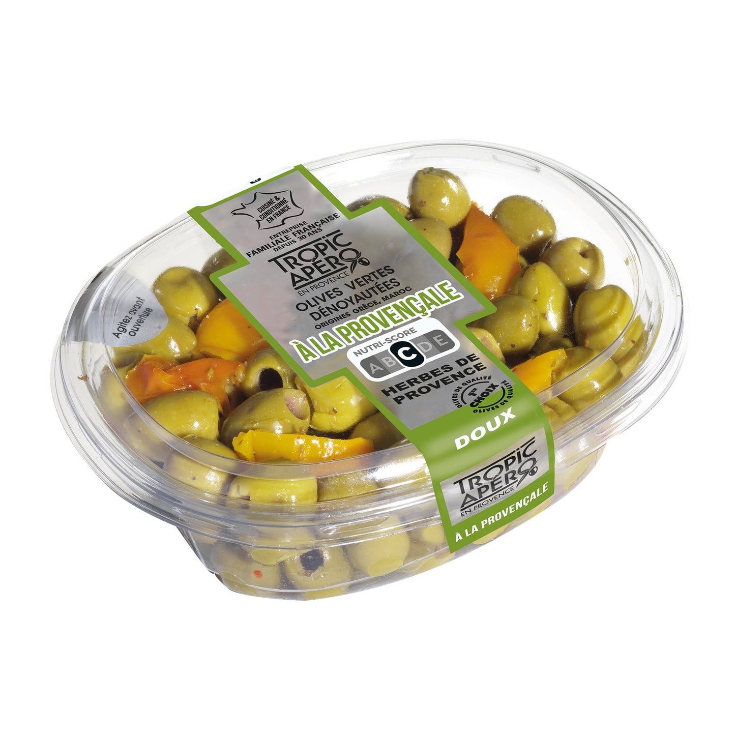 Pitted Green Olives from Provence TROPIC APERO