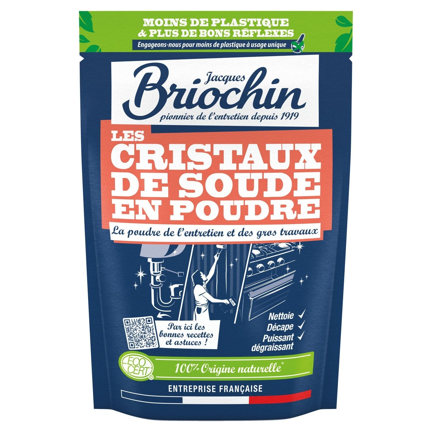 Cristaux de Soude Ecocert BRIOCHIN le sachet de 500g