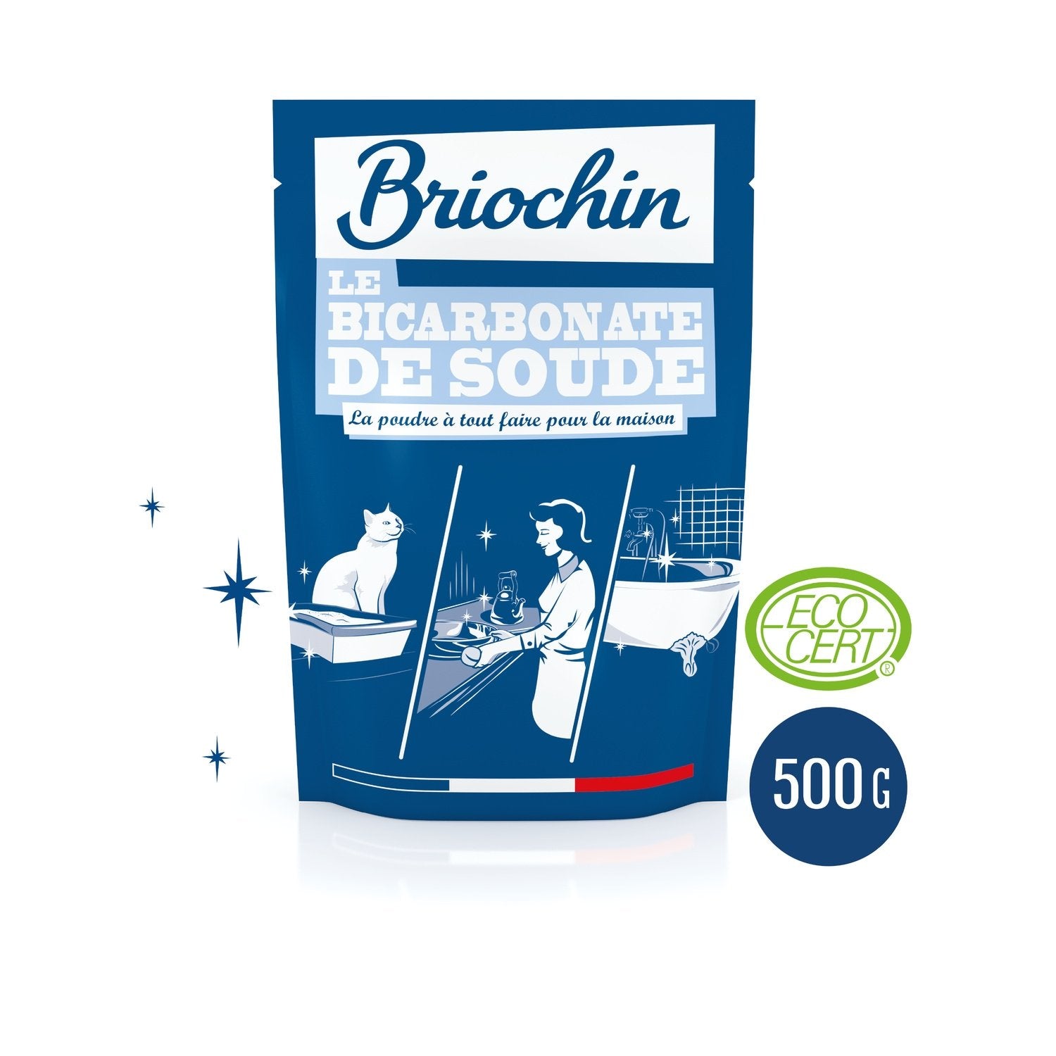 Bicarbonate de Soude Multi-Usage Sans Parfum BRIOCHIN le paquet de 500 g