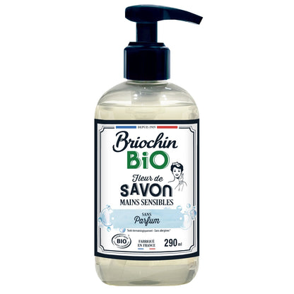Savon Liquide Mains Sensibles Sans Parfum Bio BRIOCHIN